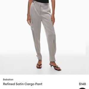 Aritzia Refined Satin Cargo Pants